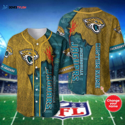 Jacksonville Jaguars Personalized Baseball Jersey