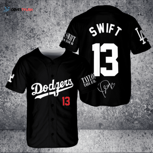 Los Angeles Dodgers Taylor Swift Fan Baseball Jersey BJ2253