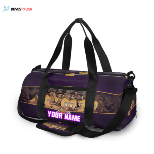 Los Angeles Lakers Players Unisex Gift Tee 2024Personalized Name Travel Bag Gym Bag