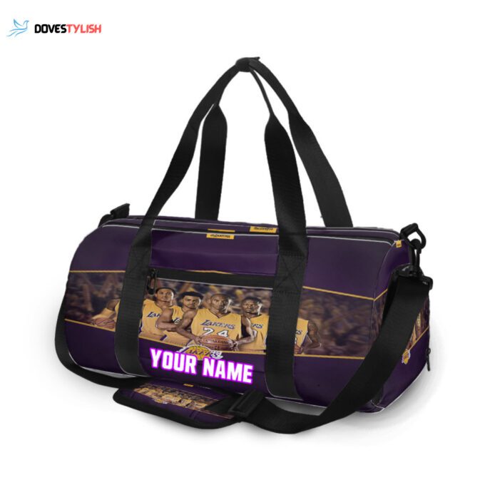 Los Angeles Lakers Players Unisex Gift Tee 2024Personalized Name Travel Bag Gym Bag