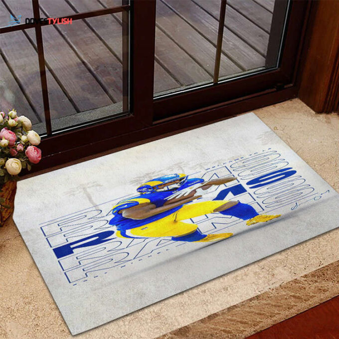 Los Angeles Rams Sony Home Decor 2024 Foldable Doormat Indoor Outdoor Welcome Mat Home Decor