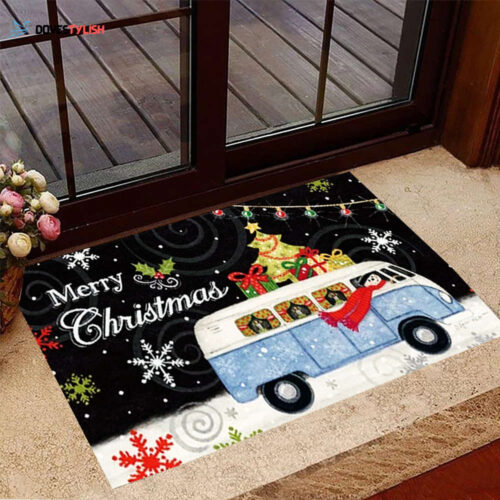 Merry Christmas Doormat Holiday Christmas Front Door Mat Home Decorations