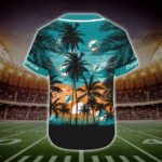 Miami Dolphins Tropical Baseball Jersey