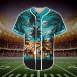 Miami Dolphins Tropical Baseball Jersey