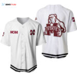 Mississippi State Bulldogs Classic White With Mascot Gift For Mississippi State Bulldogs Fans Baseball Jersey
