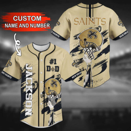 New Orleans Saints Personalized Baseball Jersey