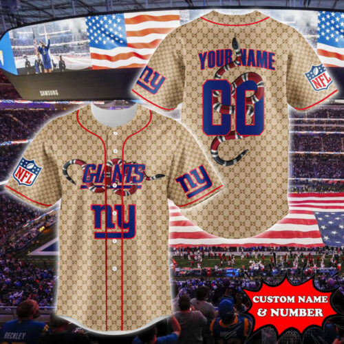 New York Jets Baseball Jersey Gucci NFL Custom For Fans BJ2218