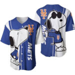 New York Mets snoopy lover Printed Baseball Jersey