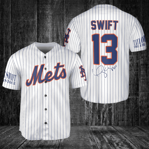 New York Mets Taylor Swift Fan Baseball Jersey BJ2259