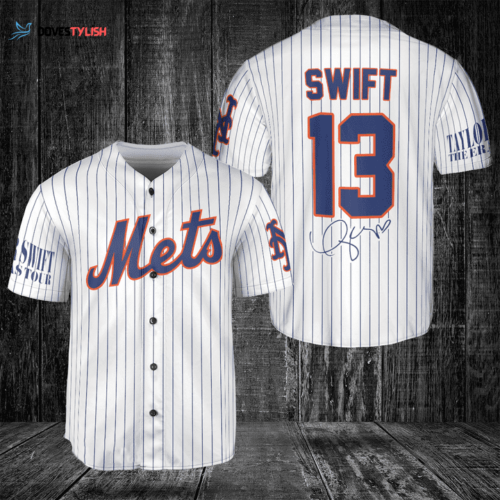 New York Mets Taylor Swift Fan Baseball Jersey BJ2259