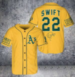 Oakland Athletics Taylor Swift Fan Baseball Jersey BJ2261