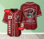 Oklahoma Sooners Personalized Baseball Jersey