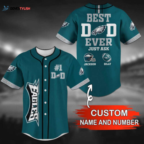 Philadelphia Eagles Personalized Baseball Jersey BJ0483