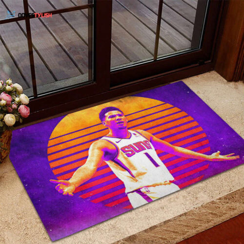 Phoenix Suns Devin Booker 1 Home Decor 2024 Foldable Doormat Indoor Outdoor Welcome Mat Home Decor