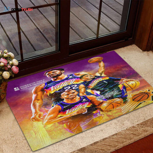 Phoenix Suns Team Home Decor 2024 Foldable Doormat Indoor Outdoor Welcome Mat Home Decor
