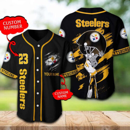Pittsburgh Steelers Baseball Jersey Personalized