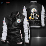 Pittsburgh Steelers Leather Bomber Jacket