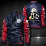 Pittsburgh Steelers Leather Bomber Jacket