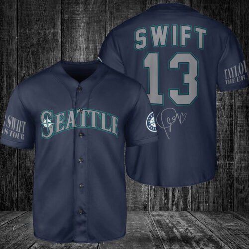Seattle Mariners Taylor Swift Fan Baseball Jersey BJ2268