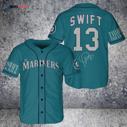 Seattle Mariners Taylor Swift Fan Baseball Jersey BJ2270