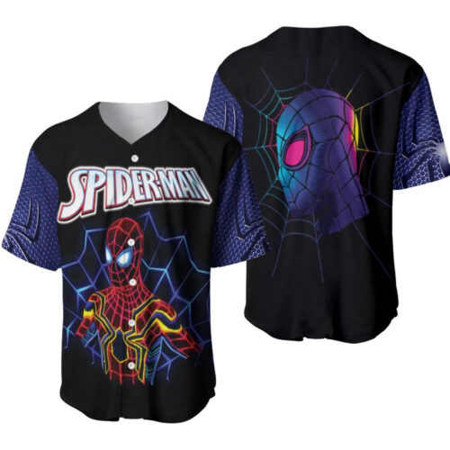 Spider Man No Way Home Heroes Retro Color Spider Senses Designed Allover Gift For Spider Man Fans Baseball Jersey