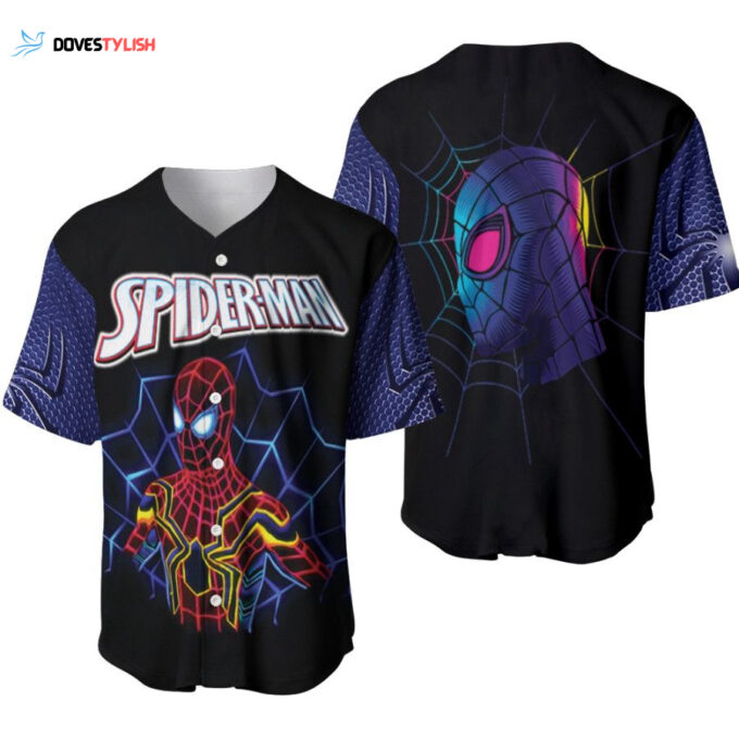 Spider Man No Way Home Heroes Retro Color Spider Senses Designed Allover Gift For Spider Man Fans Baseball Jersey