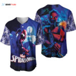 Spider Man No Way Home The Night Sky The Friendly Neighbor Spider Man Designed Allover Gift For Spider Man Fans Baseball Jersey