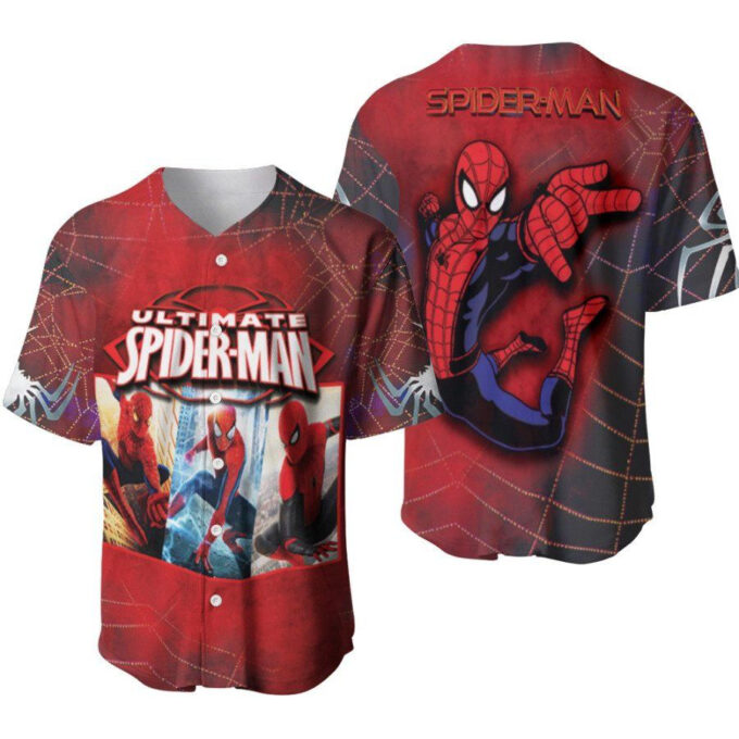 Spider Man Ultimate Final Time War Generations Special Movie Film Superheroes Designed Allover Gift For Spider Man Fans Baseball Jersey