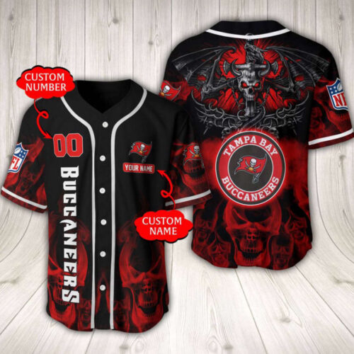 Tampa Bay Buccaneers Baseball Jersey Custom Name And Number