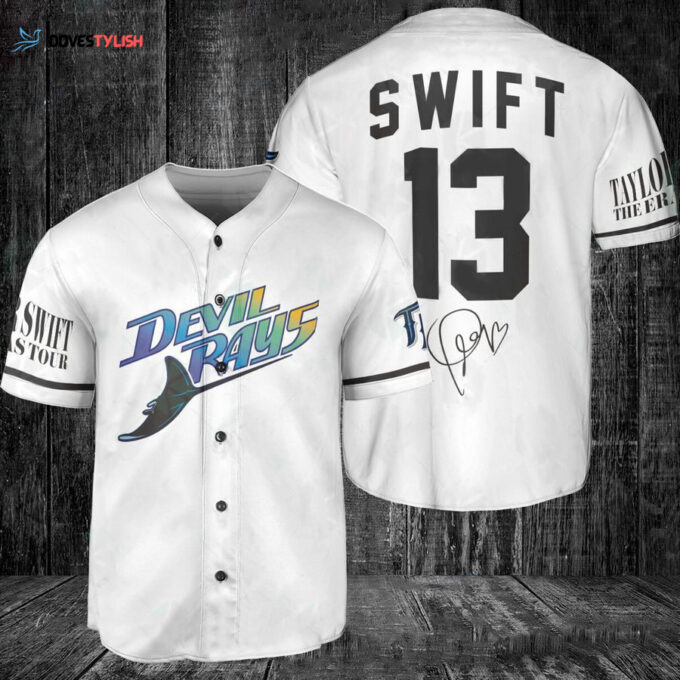 Tampa Bay Rays Taylor Swift Fan Baseball Jersey BJ2272