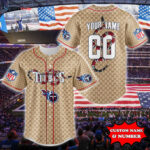 Tennessee Titans Baseball Jersey Gucci NFL Custom For Fans BJ2224