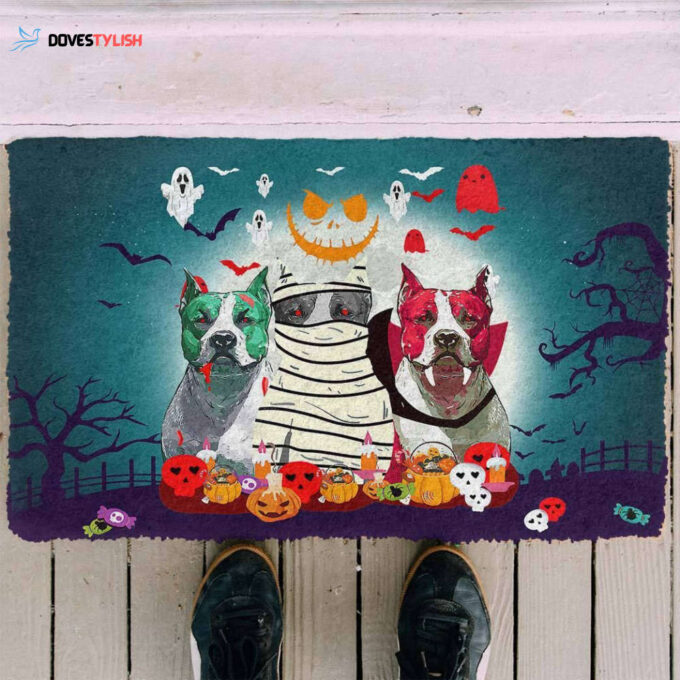 Tmarc Tee Premium Halloween Bulldog Doormat