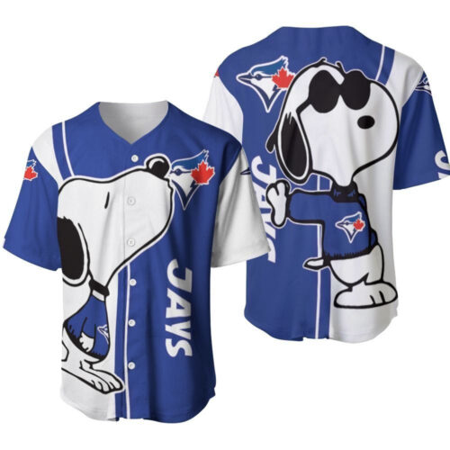Toronto Blue Jays snoopy lover Printed Baseball Jersey