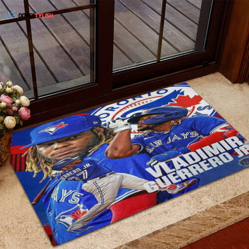 Toronto Blue Jays Vladimir Guerrero Home Decor 2024 Foldable Doormat Indoor Outdoor Welcome Mat Home Decor
