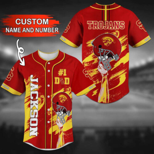 USC Trojans Personalized Baseball Jersey