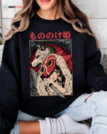 Vintage Mononoke San & Moro Anime Movie Sweatshirt T-shirt Hoodie Unisex Gift Tee 2024