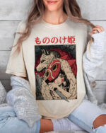 Vintage Mononoke San & Moro Anime Movie Sweatshirt T-shirt Hoodie Unisex Gift Tee 2024