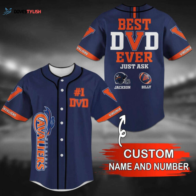 Virginia Cavaliers Personalized Baseball Jersey