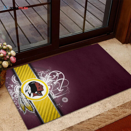 Washington Football Team Home Decor 2024 Foldable Doormat Indoor Outdoor Welcome Mat Home Decor