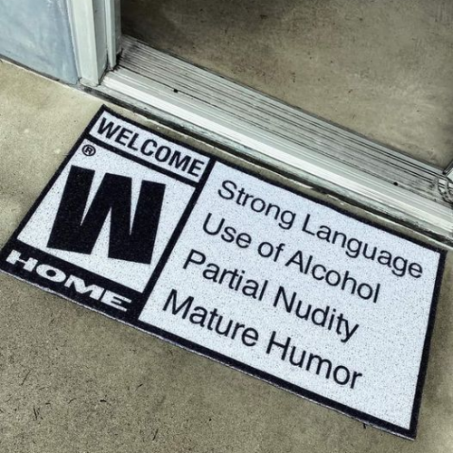 Welcome Home Doormat, Home Decoration, New Home Gift Idea, New Flat Gift, Funny Quote Welcome Home Doormat