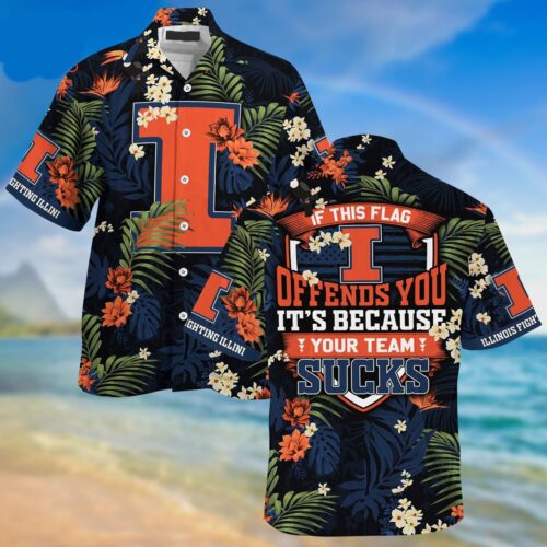Illinois Fighting Illini   Hawaii Shirt Gift For Men And Women