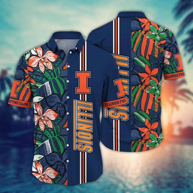 Illinois Fighting Illini   Hawaii Shirt Gift For Men And Women