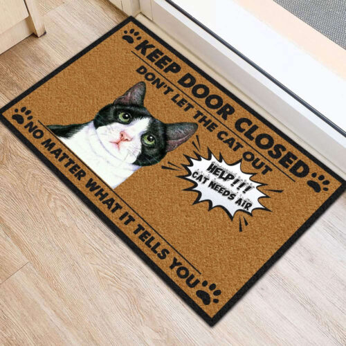 Do Not Let The Cat Out Doormat