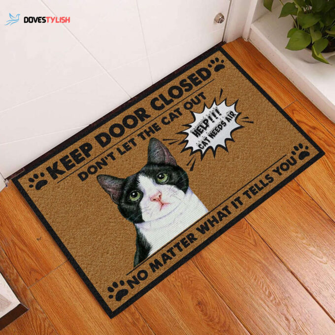 Do Not Let The Cat Out Doormat