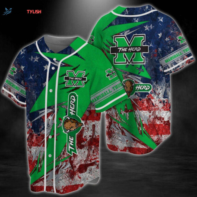 Marshall Thundering Herd Baseball Jersey