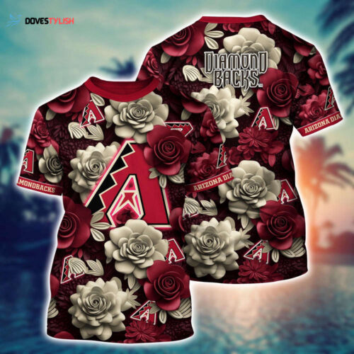 MLB Arizona Diamondbacks 3D T-Shirt Tropical Twist For Fans Sports