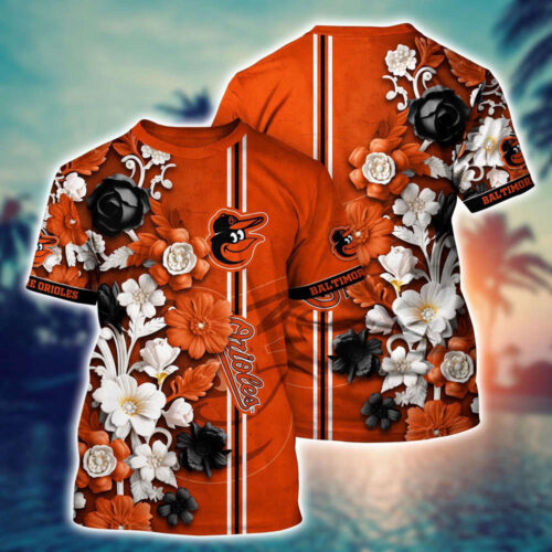 MLB Baltimore Orioles 3D T-Shirt Aloha Harmony For Fans Sports