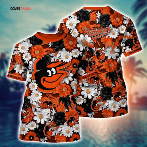 MLB Baltimore Orioles 3D T-Shirt Sunset Symphony For Fans Sports