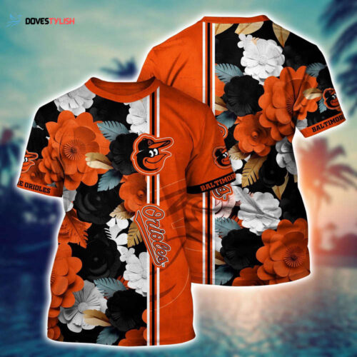 MLB Baltimore Orioles 3D T-Shirt Tropical Twist For Fans Sports