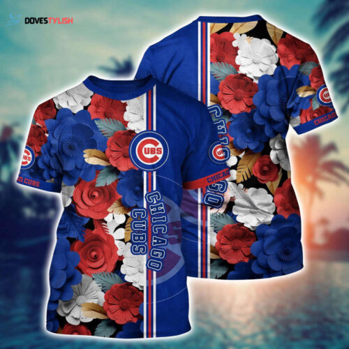 MLB Chicago Cubs 3D T-Shirt Tropical Twist For Fans Sports